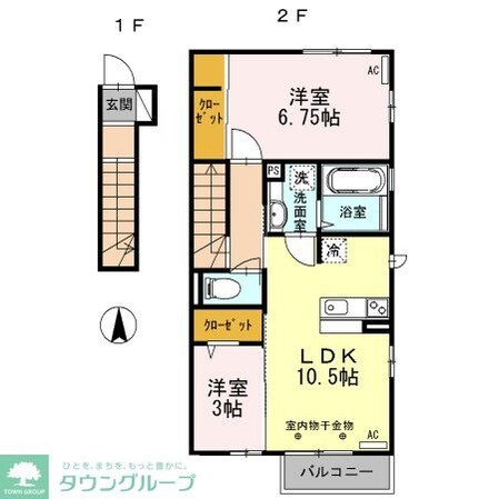 ヴィラ アカシアの物件間取画像